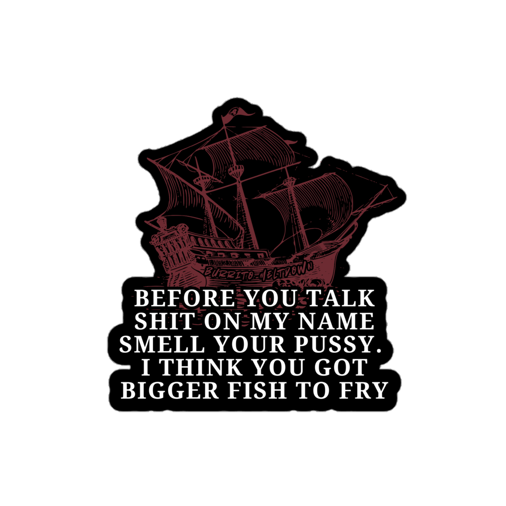 Bigger Fish To Fry – Boat Sticker Mockup