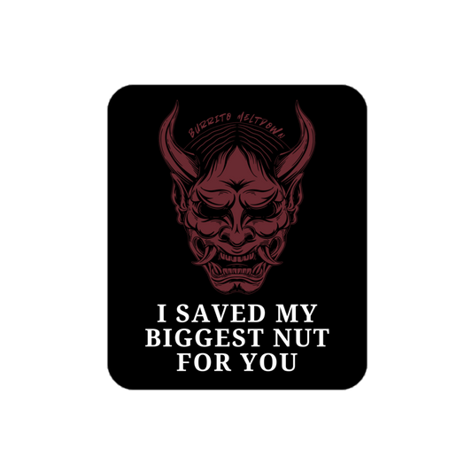 Biggest Nut For You – Demon Skull Mask Sticker Mockup