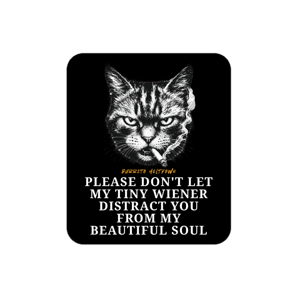 Distract You From My Soul – Cat Sticker Mockup