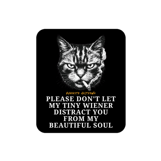 Distract You From My Soul – Cat Sticker Mockup