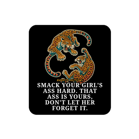 Don't Let Her Forget It - Circling Leopards Sticker Mockup