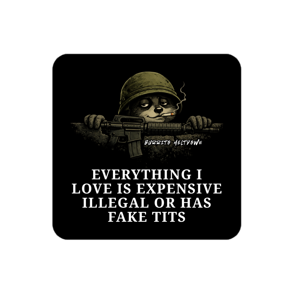 Everything I Love – Soldier Sloth Sticker Mockup