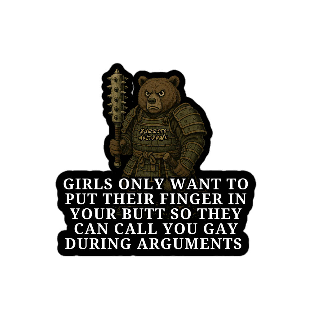Finger In The Butt – Bear Sticker Mockup