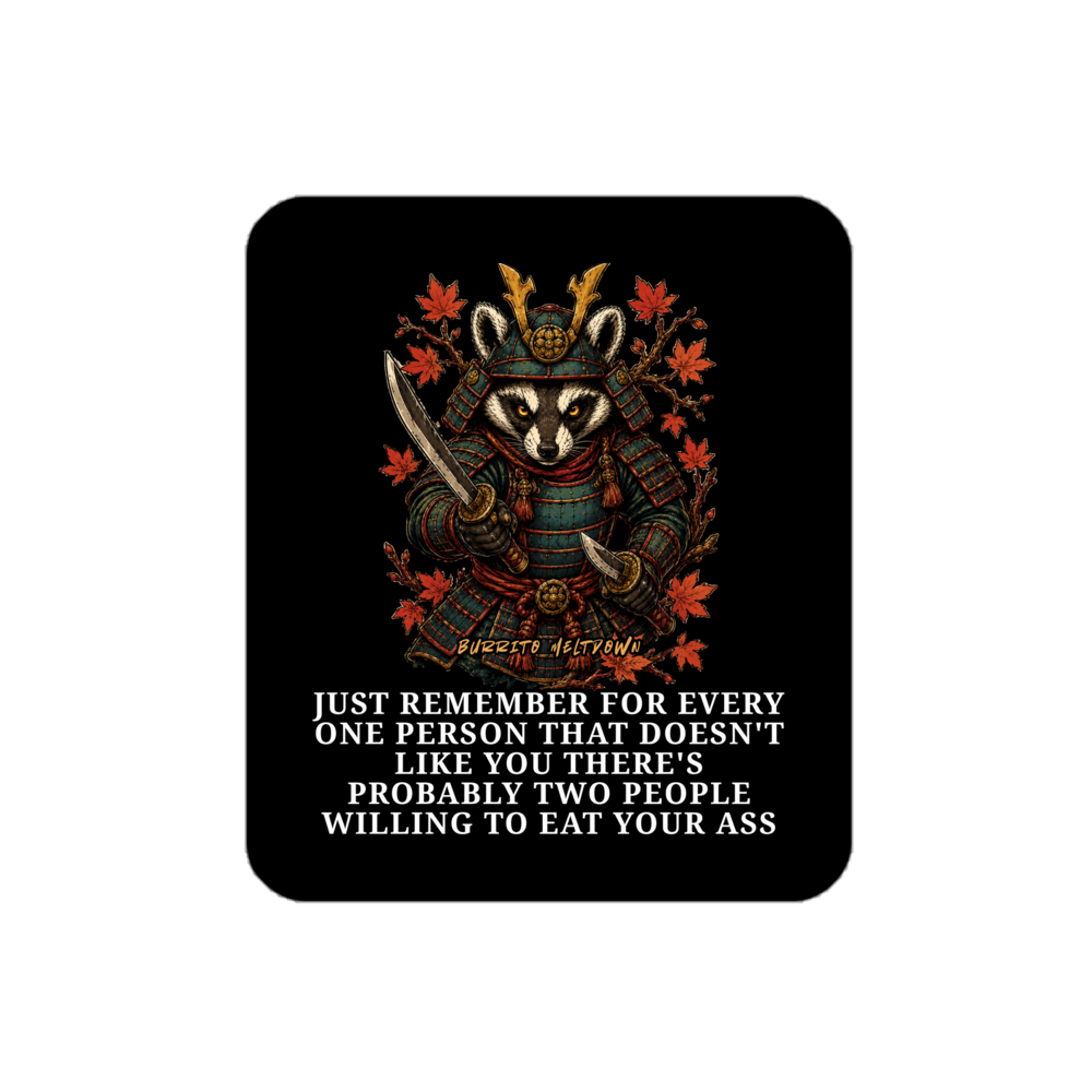 For Every One Person – Samurai Badger Sticker Mockup