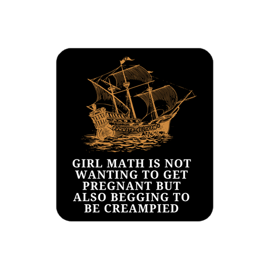 Girl Math – Pirate Ship Skull Sticker Mockup