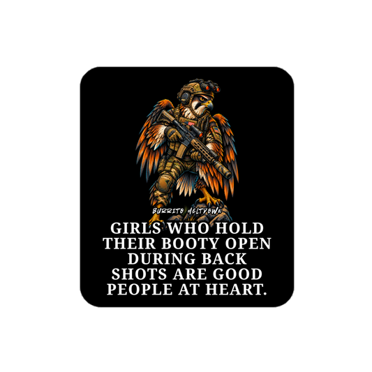 Good People At Heart - Tactical Hawk Sticker Mockup