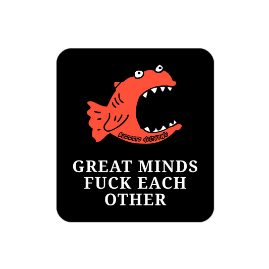 Great Minds – Screaming Fish Sticker Mockup