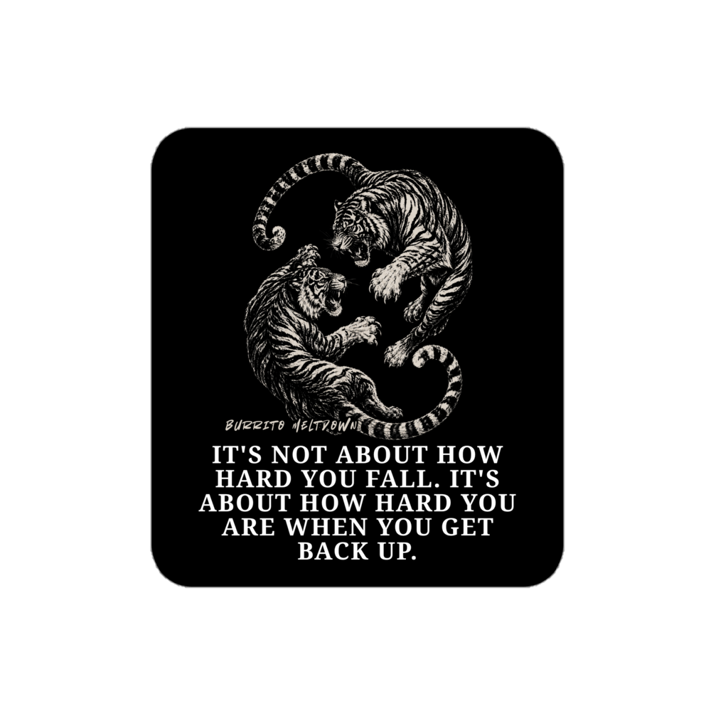 How Hard You Are – Yin Yang Tiger Sticker Mockup
