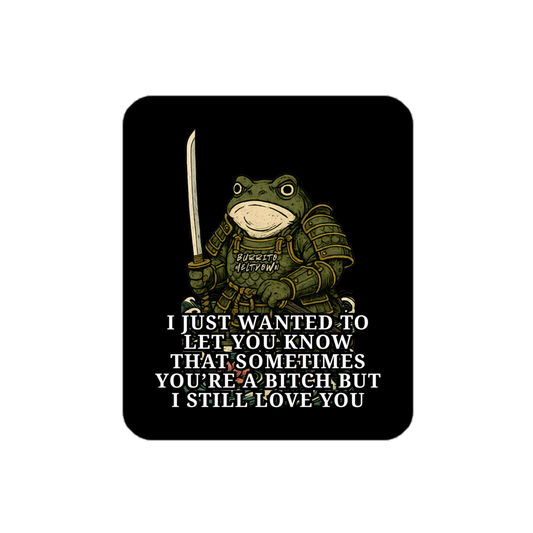 I Still Love You – Samurai Frog Sticker Mockup
