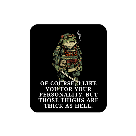 It's Your Personality – Armored Samurai Frog Sticker Mockup