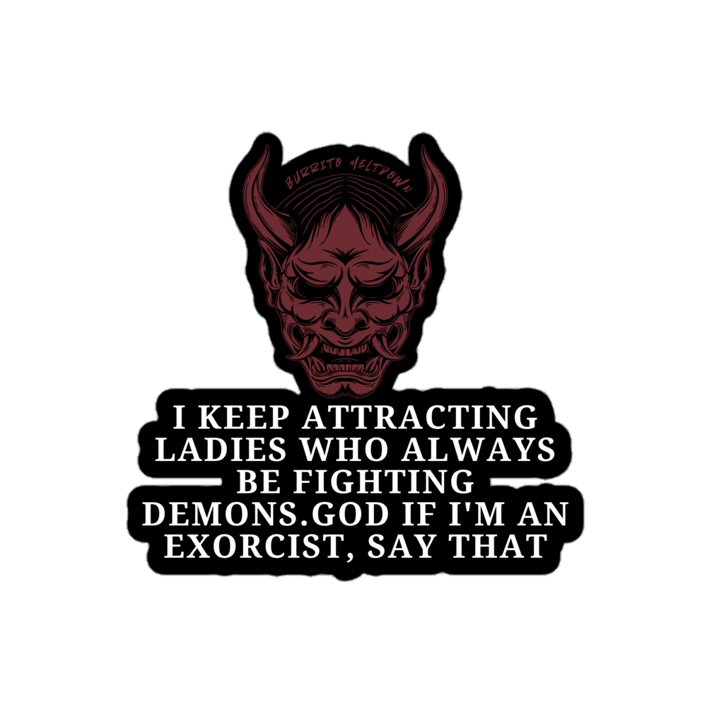 Ladies Who Have Demons – Skull Sticker Mockup