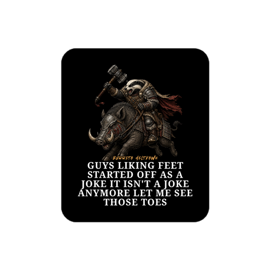 Let Me See Those Toes – Warrior Badger Sticker Mockup