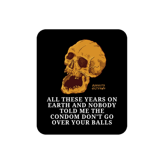 All These Years – Screaming Skull Sticker Mockup