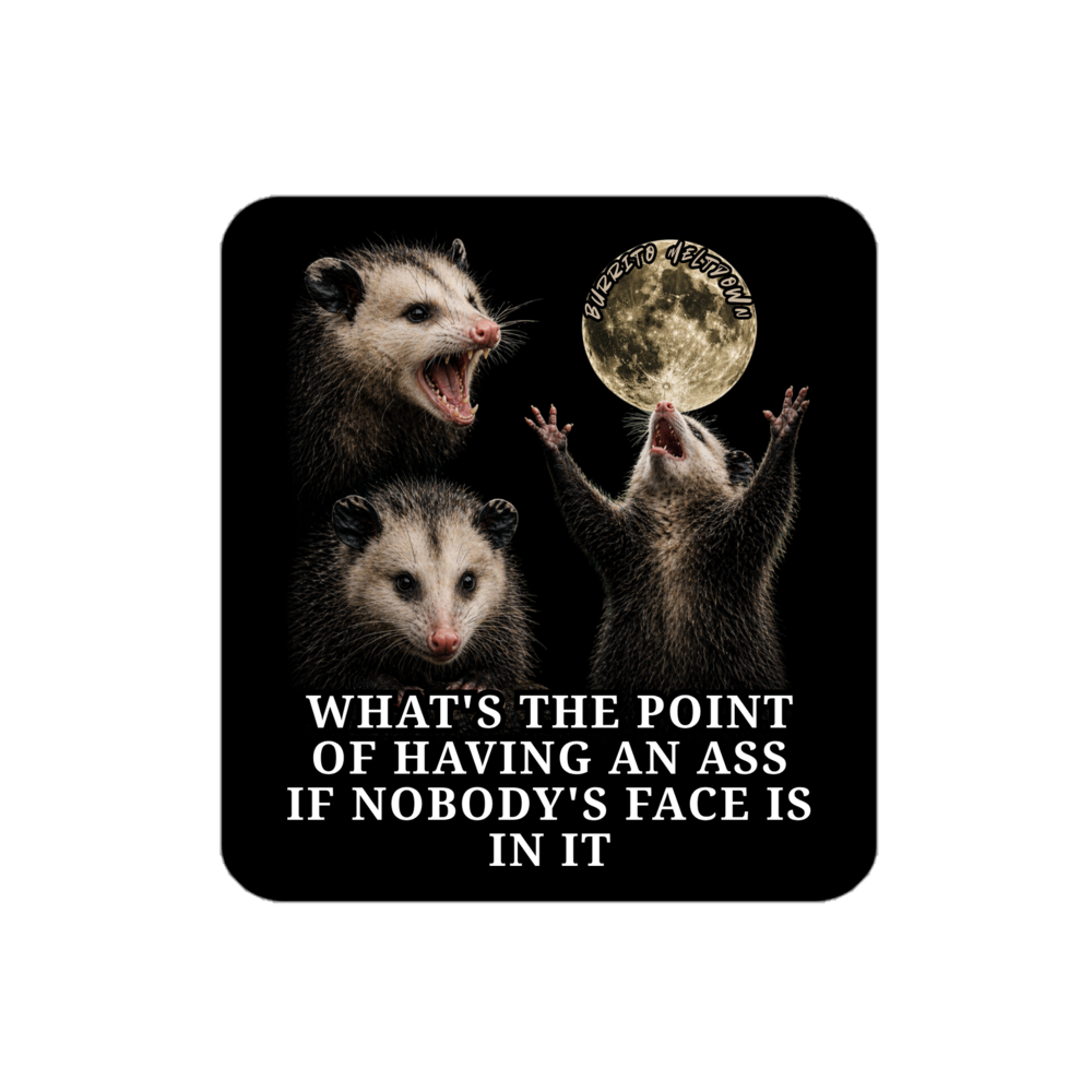 Nobody's Face Is In It – Possum Sticker Mockup
