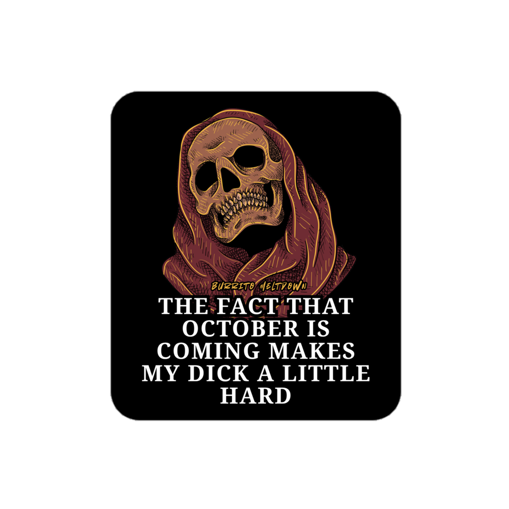 October Is Coming – Reaper Skull Sticker Mockup