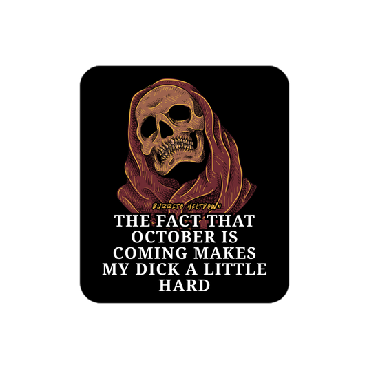 October Is Coming – Reaper Skull Sticker Mockup