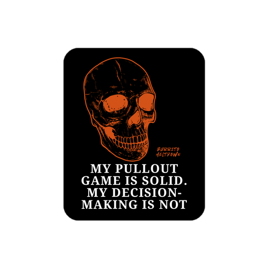 Pullout Game Solid – Blazing Skull Sticker Mockup