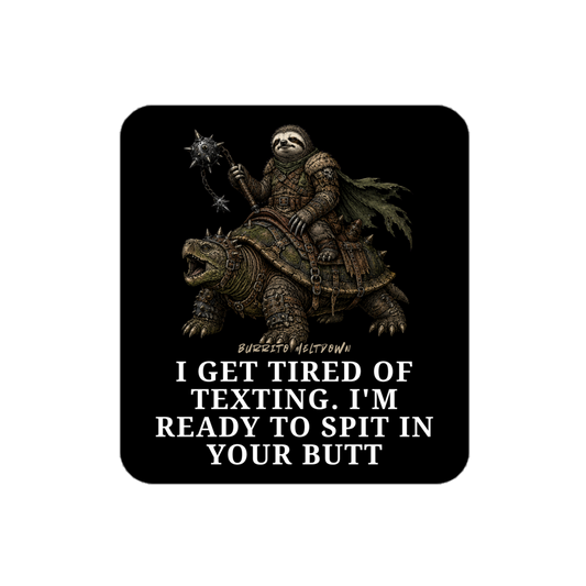 Ready To Spit In Your Butt – Sloth Sticker Mockup