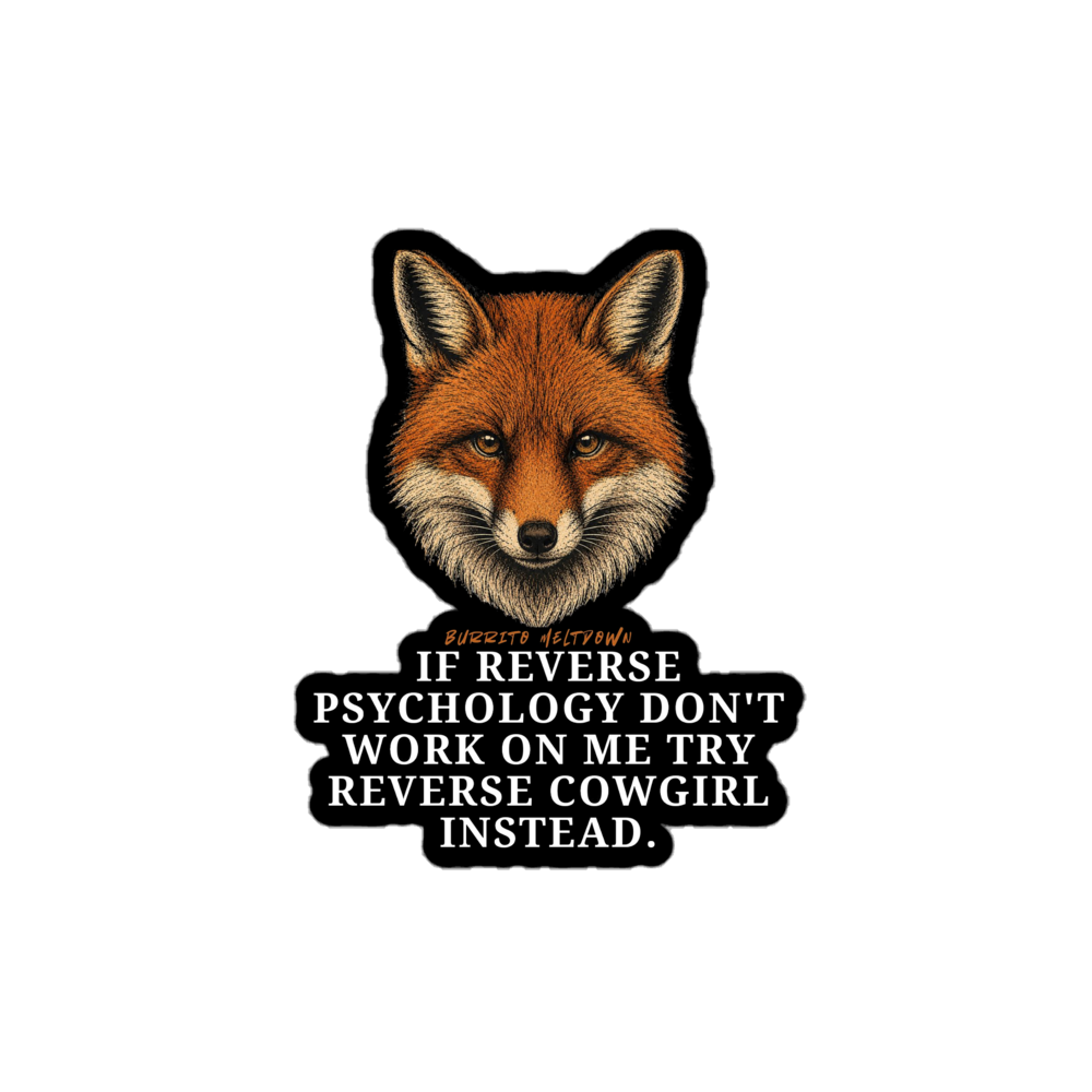 Reverse Cowgirl – Fox Sticker Mockup