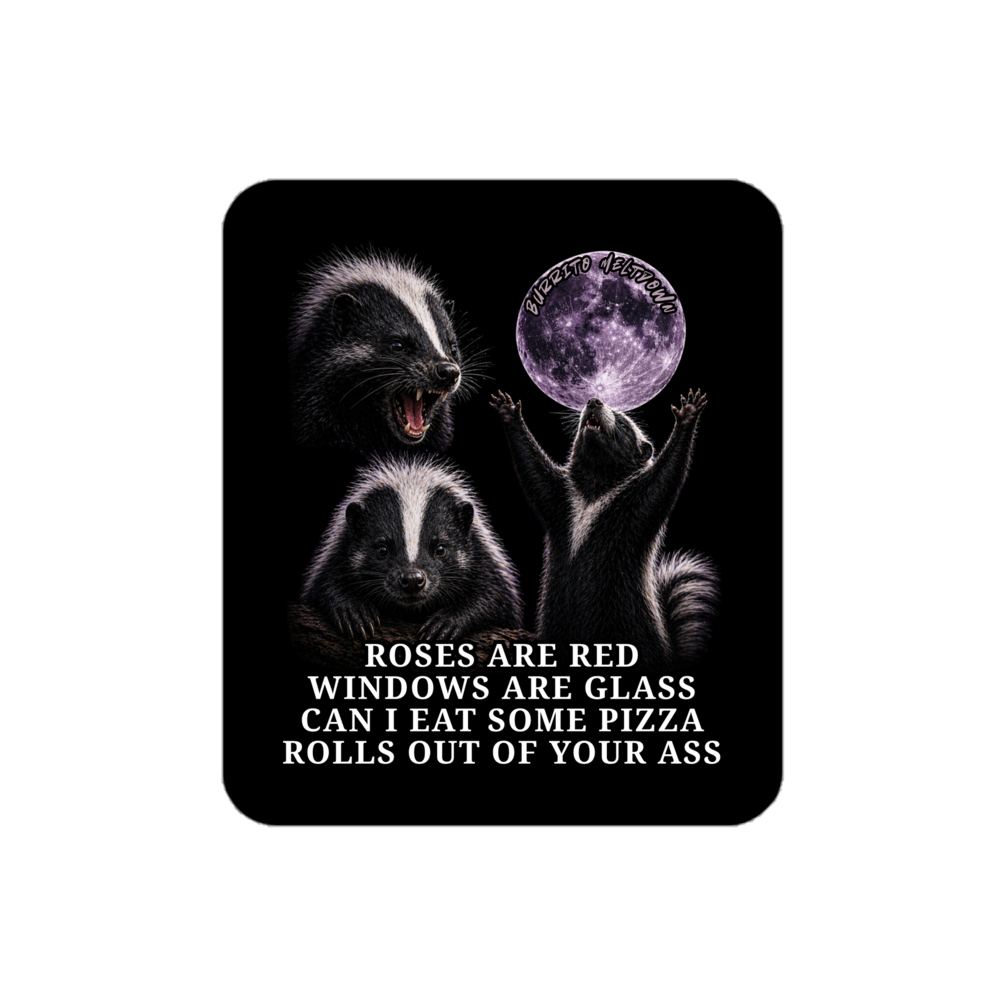 Roses Are Red – Honey Badgers Sticker Mockup