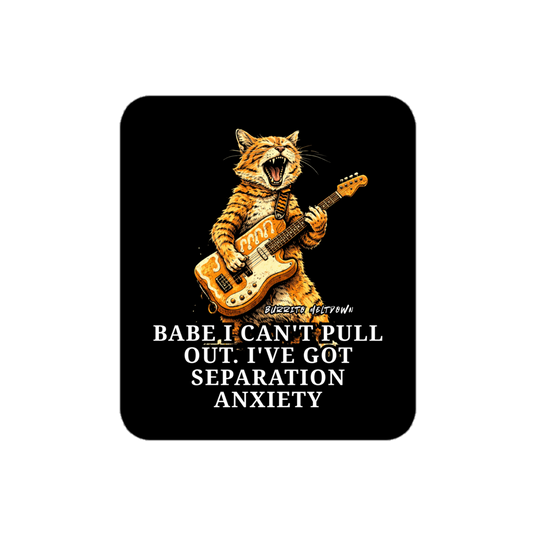 Separation Anxiety – Rockstar Cat Sticker Mockup
