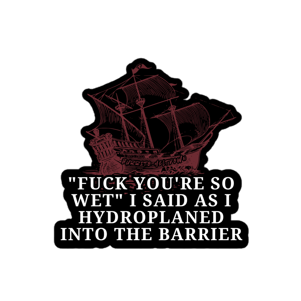 So Wet – Ship Sticker Mockup