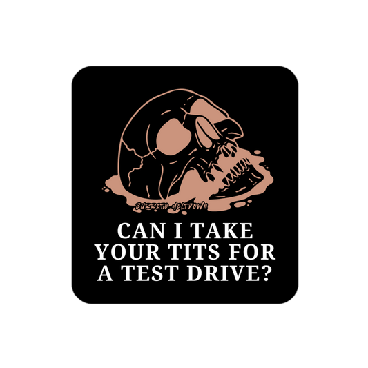 Take It For A Test Drive – Ape Skull Sticker Mockup
