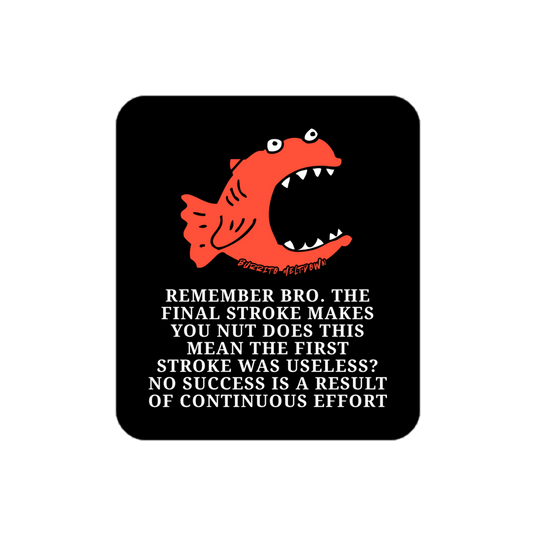 The Final Stroke – Piranha Fish Sticker Mockup
