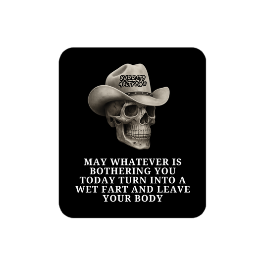 Turn Into A Wet Fart – Cowboy Skull Sticker Mockup