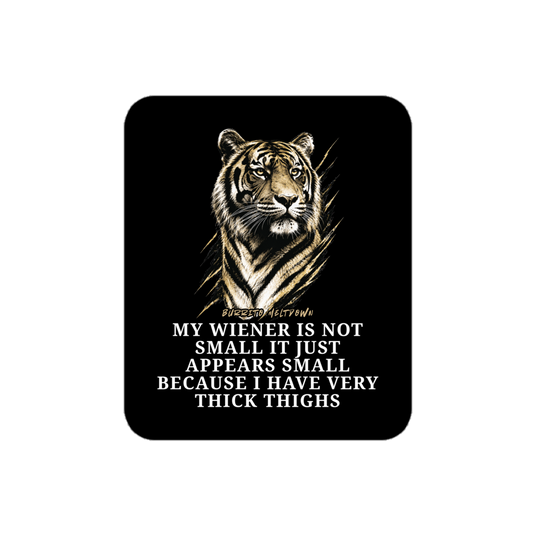 Very Thick Thighs – Tiger Sticker Mockup