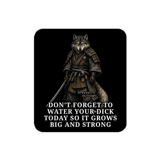 Water It Every Day – Samurai Wolf Sticker Mockup