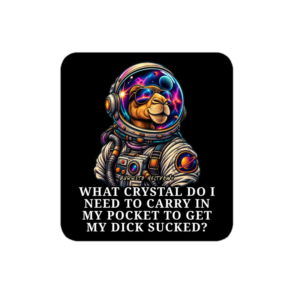 What Crystal Do I Need - Astronaut Camel Sticker Mockup
