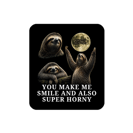 You Make Me Smile – Sloth Moon Sticker Mockup