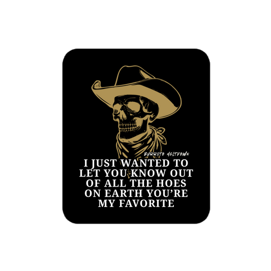 You're My Favorite – Cowboy Skull Sticker Mockup