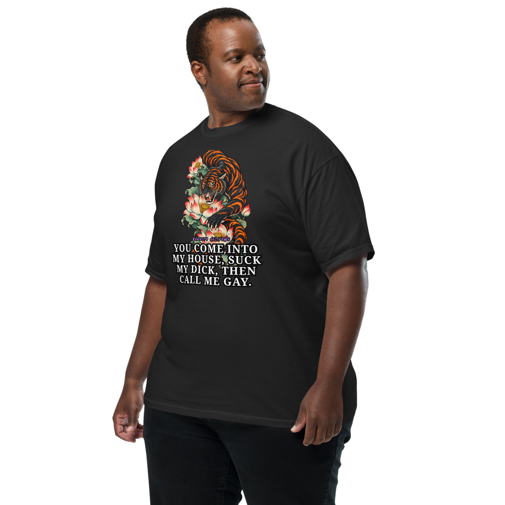You Come Into My House – Lotus Tiger Tee Mockup
