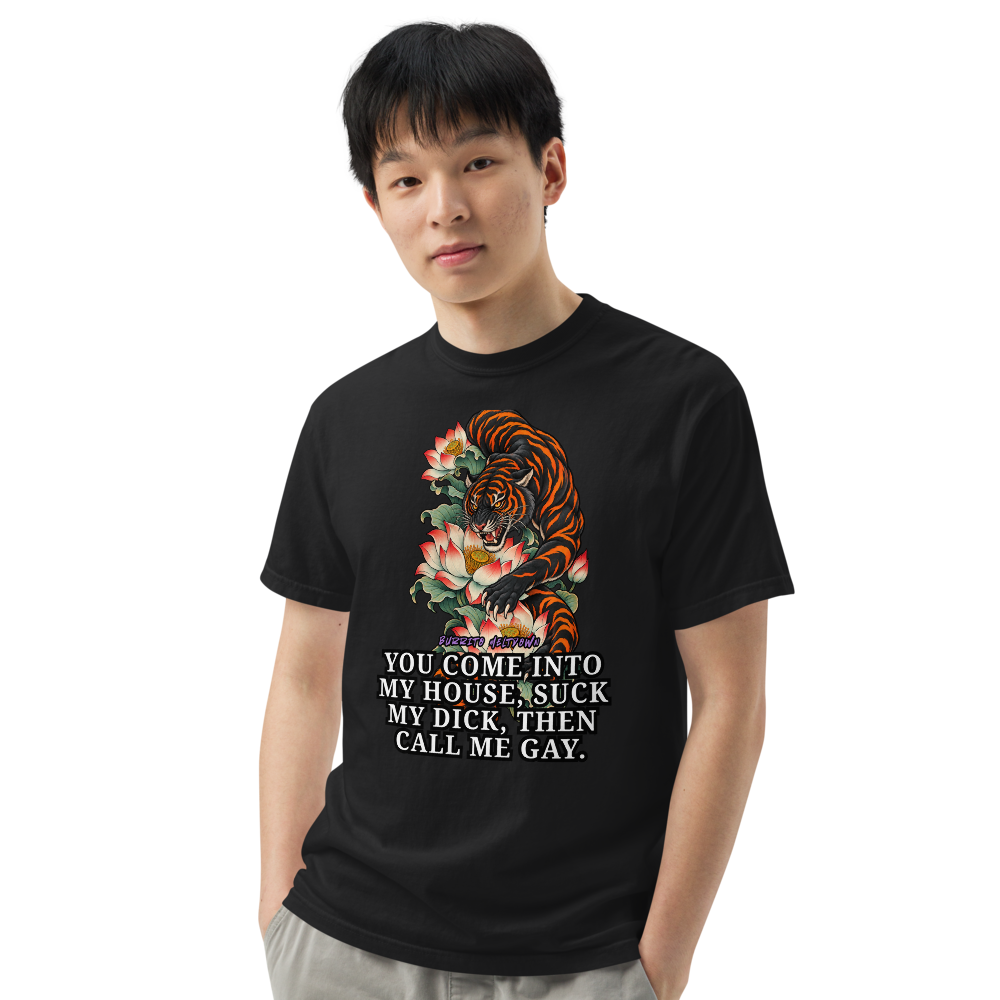 You Come Into My House – Lotus Tiger Tee Mockup